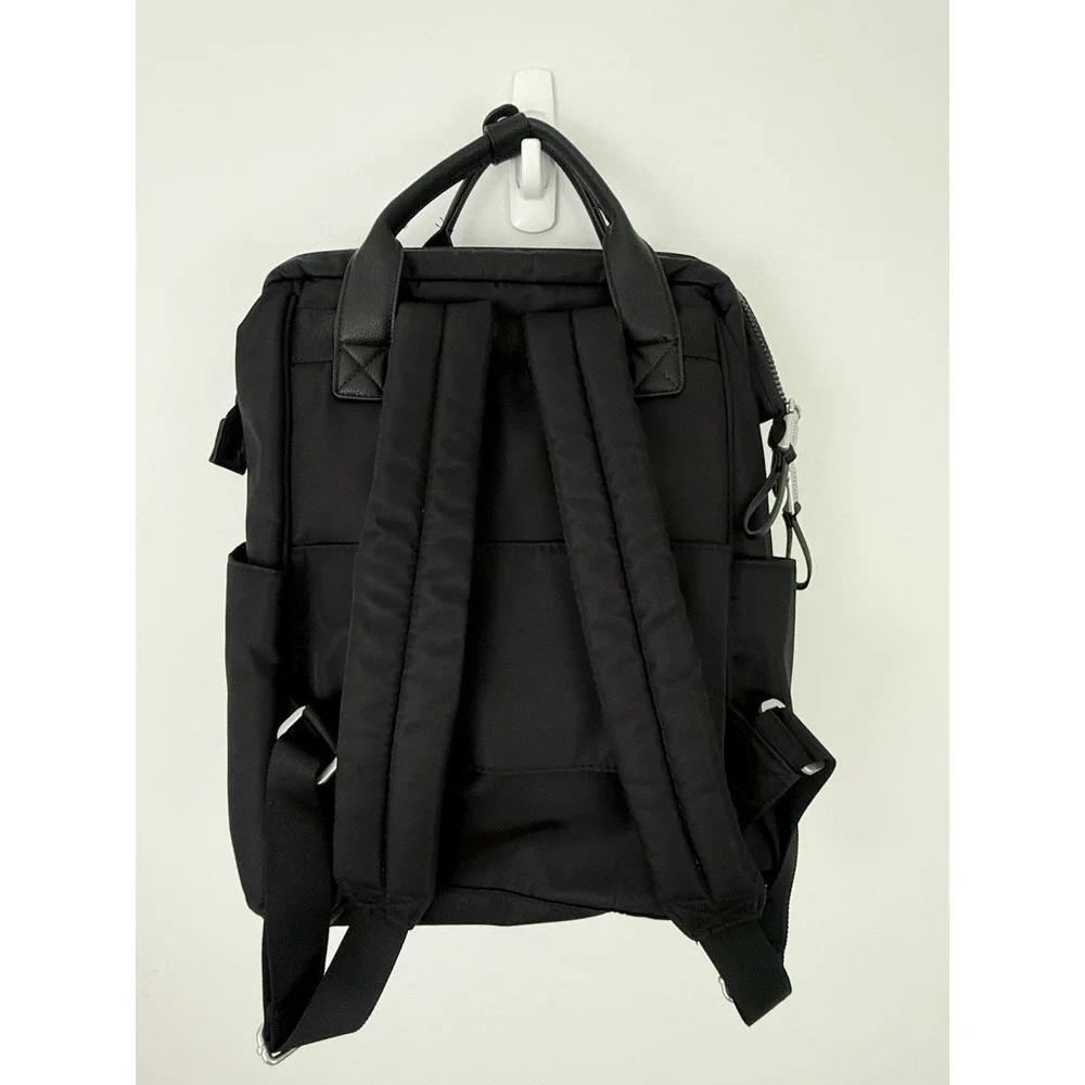 BAGGALLINI Soho Backpack Black Travel Work School Water Resistant Laptop Mint!